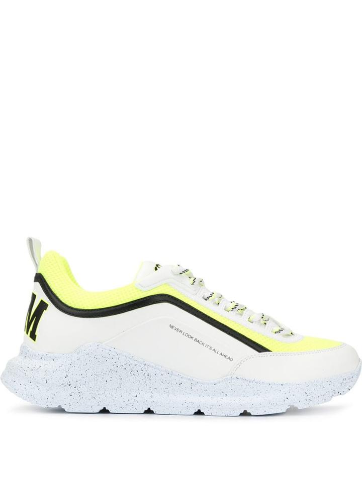 Msgm Contrast Panel Sneakers - White
