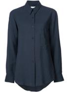 Lemaire Patch Pocket Shirt, Women's, Size: 34, Blue, Viscose