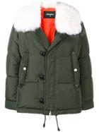 Dsquared2 Fur-trim Padded Jacket - Green