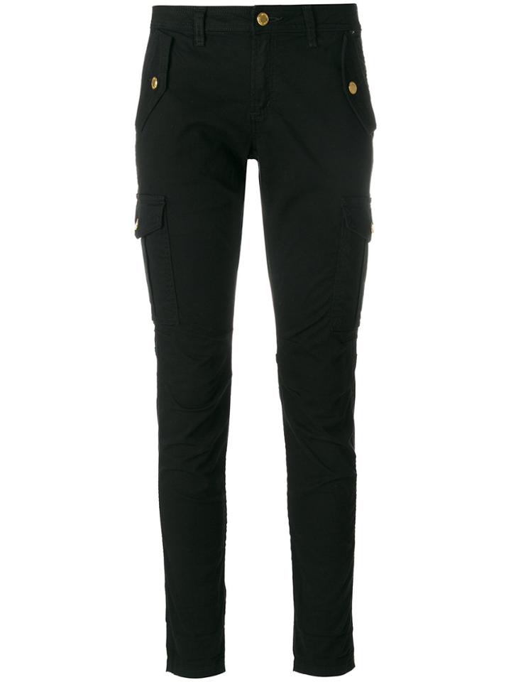 Michael Michael Kors Cropped Cargo Trousers - Black