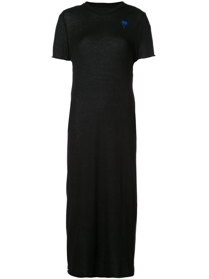 The Elder Statesman Embroidered Favourite Maxi Dress - Black