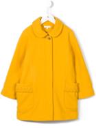 Chloé Kids Peter Pan Collar Coat, Girl's, Size: 10 Yrs, Yellow/orange