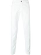 Incotex Chino Trousers, Men's, Size: 31, White, Cotton/spandex/elastane