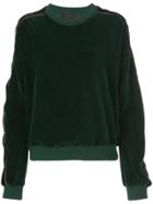 Haider Ackermann Velvet Striped Sweater - Green