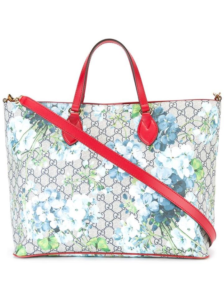 Gucci Gg Blooms Tote, Leather