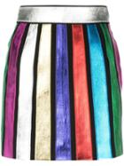 Attico Striped Mini Skirt - Multicolour