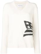Calvin Klein Jeans Flag Knit Sweater - White