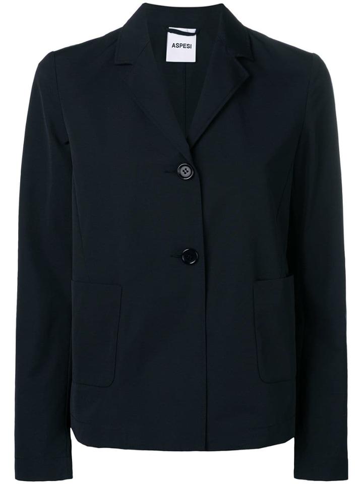 Aspesi Single-breasted Jacket - Blue