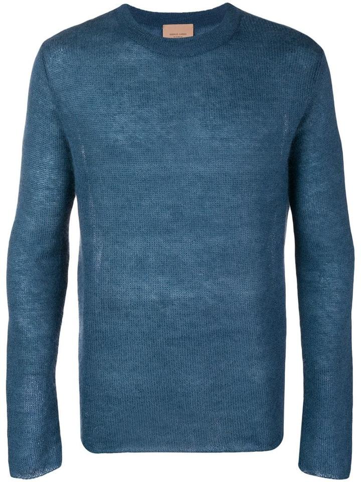 Federico Curradi Crew Neck Sweater - Blue