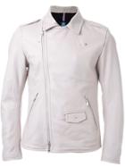 Guild Prime Asymmetric Zip Up Biker Jacket - Nude & Neutrals