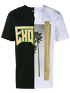 Palm Angels Exodus And Palm Print T-shirt, Men's, Size: Medium, Black, Cotton