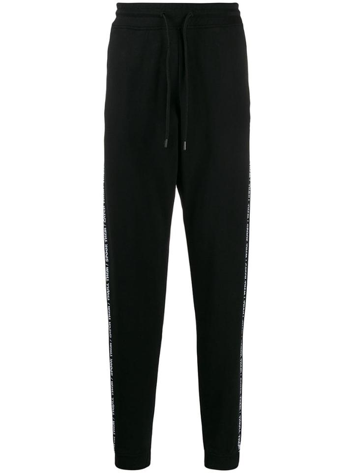 Marcelo Burlon County Of Milan Side Logo Track Pants - Black