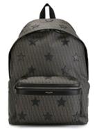 Saint Laurent Hunting Backpack, Brown, Cotton/polyester/leather