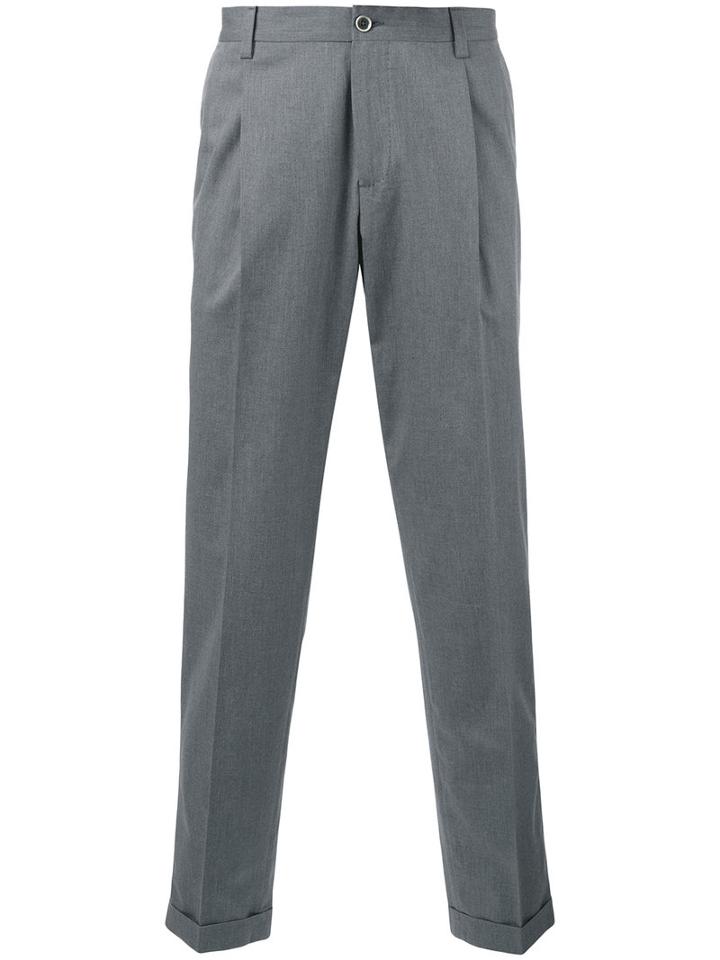 Dolce & Gabbana - Tailored Trousers - Men - Cotton - 46, Grey, Cotton