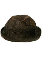 Isabel Benenato Woven Hat, Adult Unisex, Size: Large, Black, Straw
