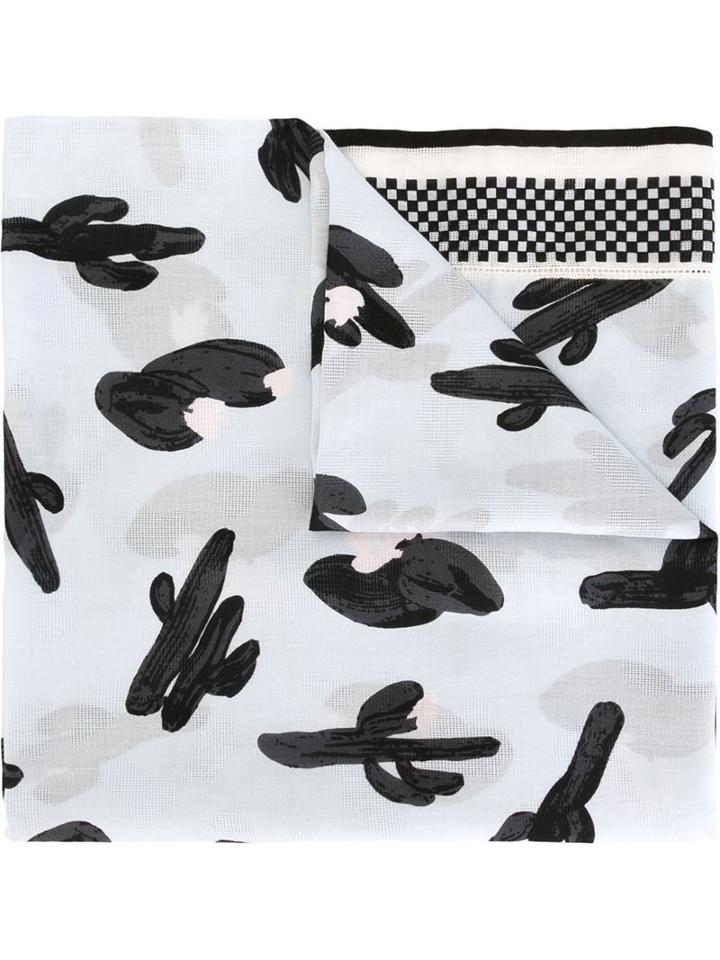 Kenzo 'cartoon Cactus' Scarf