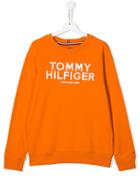 Tommy Hilfiger Junior Teen Logo Print Sweatshirt - Orange
