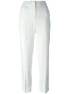 Msgm High Rise Tailored Trousers, Women's, Size: 44, White, Acetate/viscose/polyester