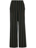 A.l.c. Striped Wide Leg Trousers - Black