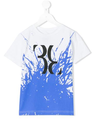Billionaire Kids - Paint Splash T-shirt - Kids - Cotton - 2 Yrs, White