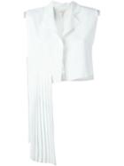 Off-white Cropped Waistcoat