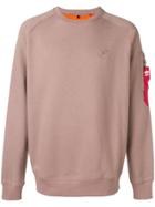 Alpha Industries Relax Fit Sweatshirt - Neutrals