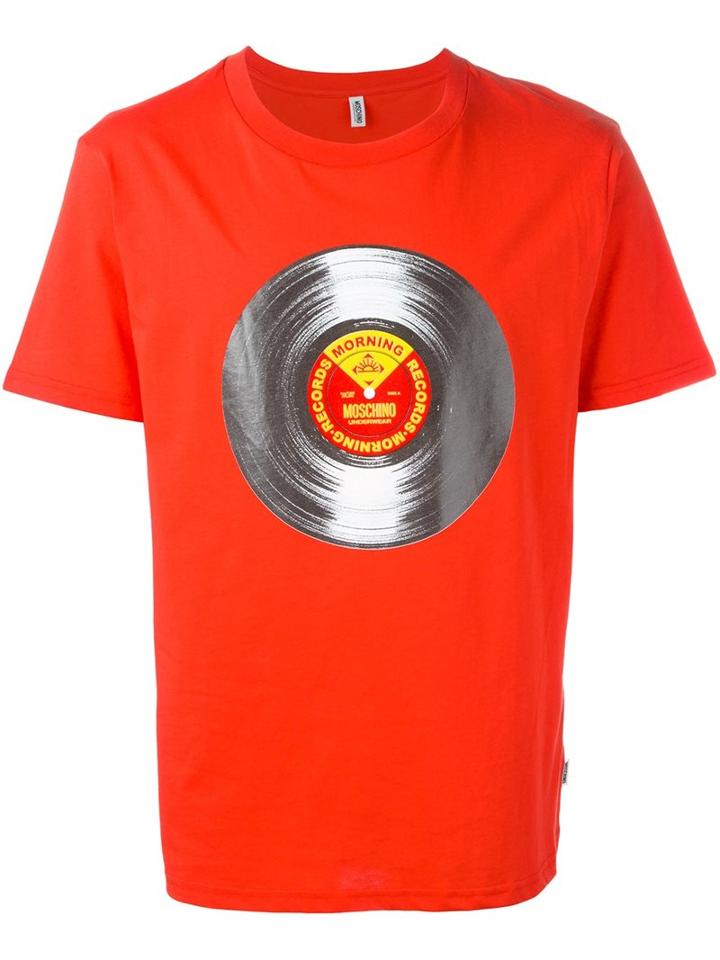 Moschino 'record' Print T-shirt