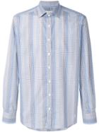 Etro Striped Check Shirt - Blue