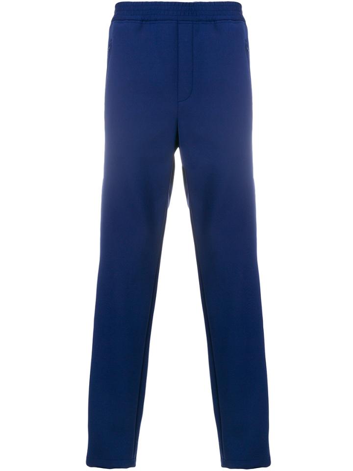 Neil Barrett Striped Piped Track Pants - Blue