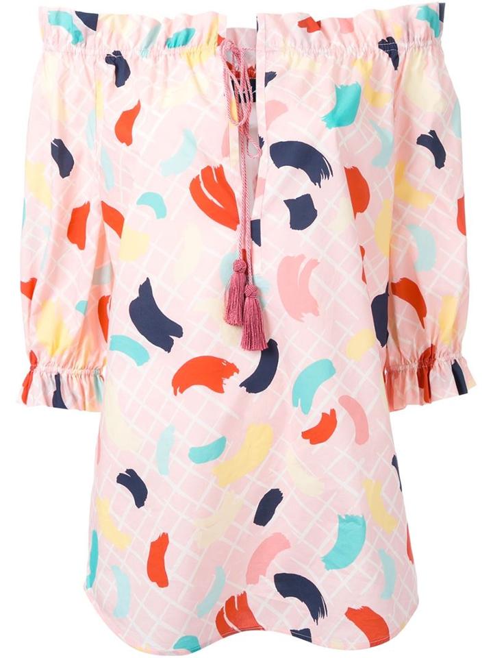 Rossella Jardini Brush Stroke Print Blouse