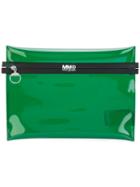 Mm6 Maison Margiela - Contrast Clutch - Women - Pvc - One Size, Green, Pvc