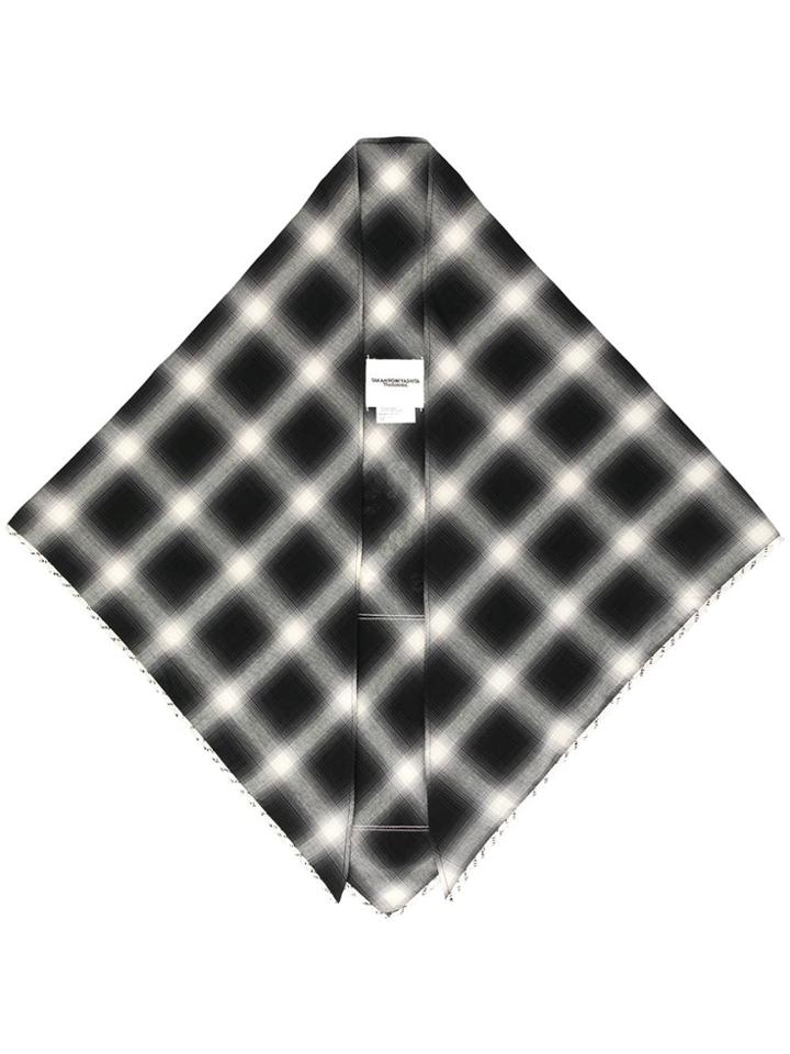 Takahiromiyashita The Soloist Grunge Print Square Scarf - Black