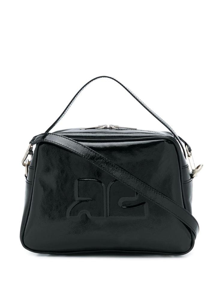 Courrèges Patent Leather Tote - Black