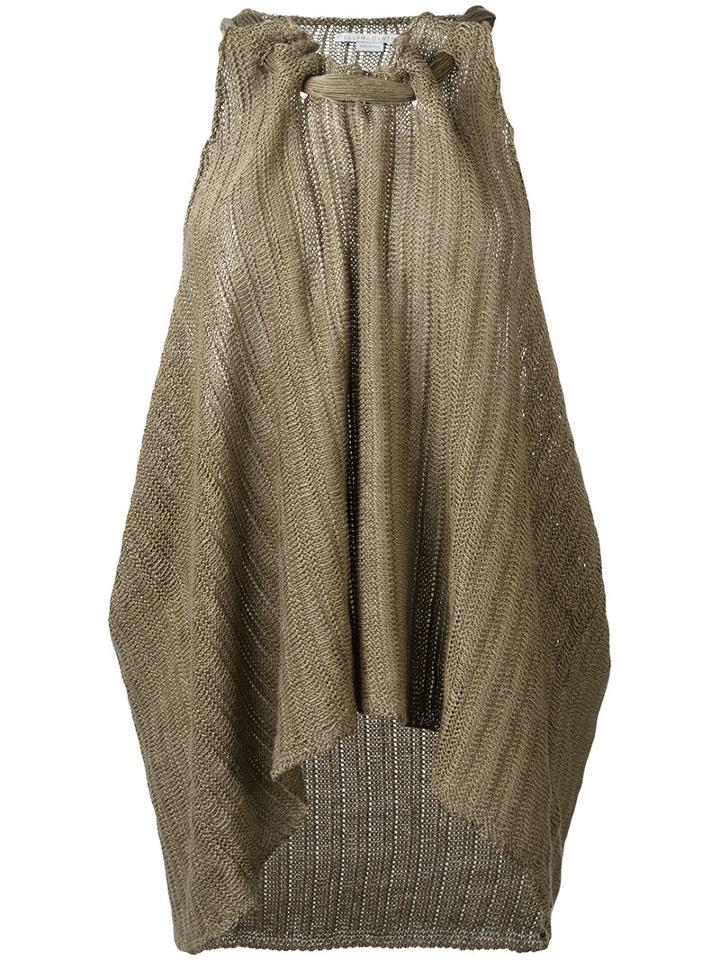 Stella Mccartney Tie Neck Top, Women's, Size: 38, Green, Linen/flax