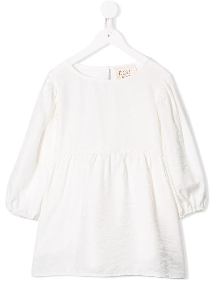 Douuod Kids Teen Babydoll-styled Top - White