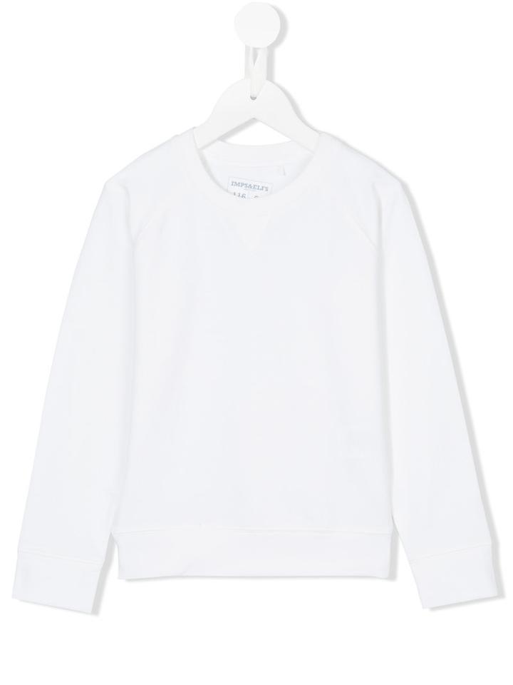Imps & Elf Plain Sweatshirt, Girl's, Size: 6 Yrs, White