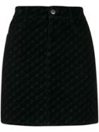 Stella Mccartney Logo Mini Skirt - Black