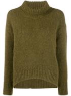 Ermanno Scervino Ribbed Turtle Neck Jumper - Green