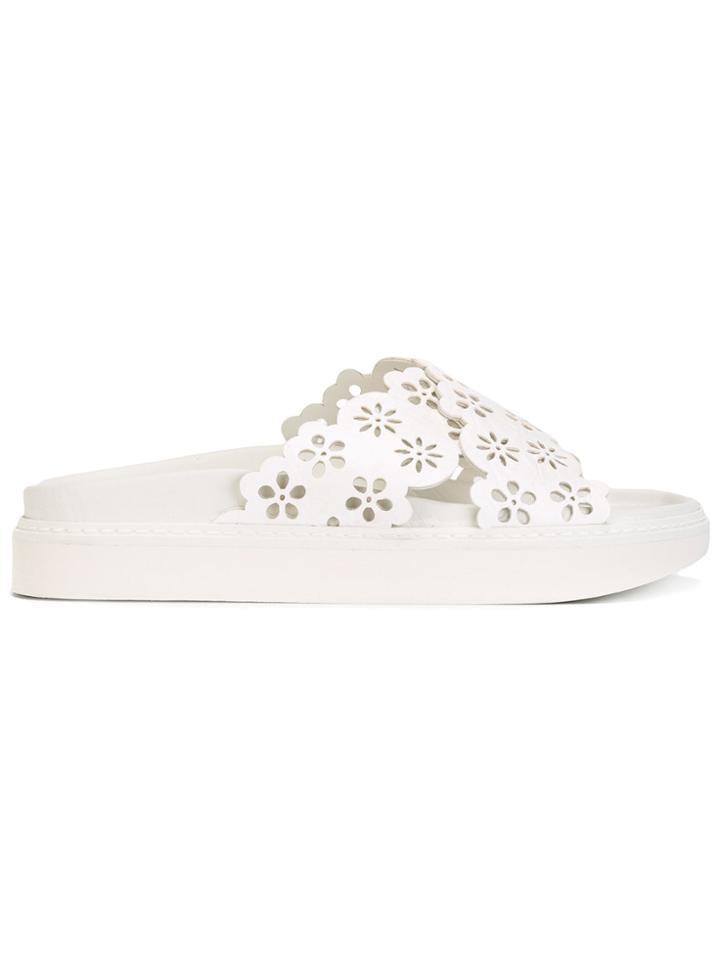 Simone Rocha Laser Cut Sandals - White