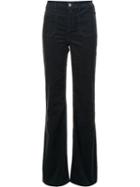 Vanessa Bruno Bootcut Trousers, Women's, Size: 28, Blue, Cotton/spandex/elastane