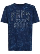 Prps Washed Effect T-shirt, Men's, Size: Xxl, Blue, Cotton