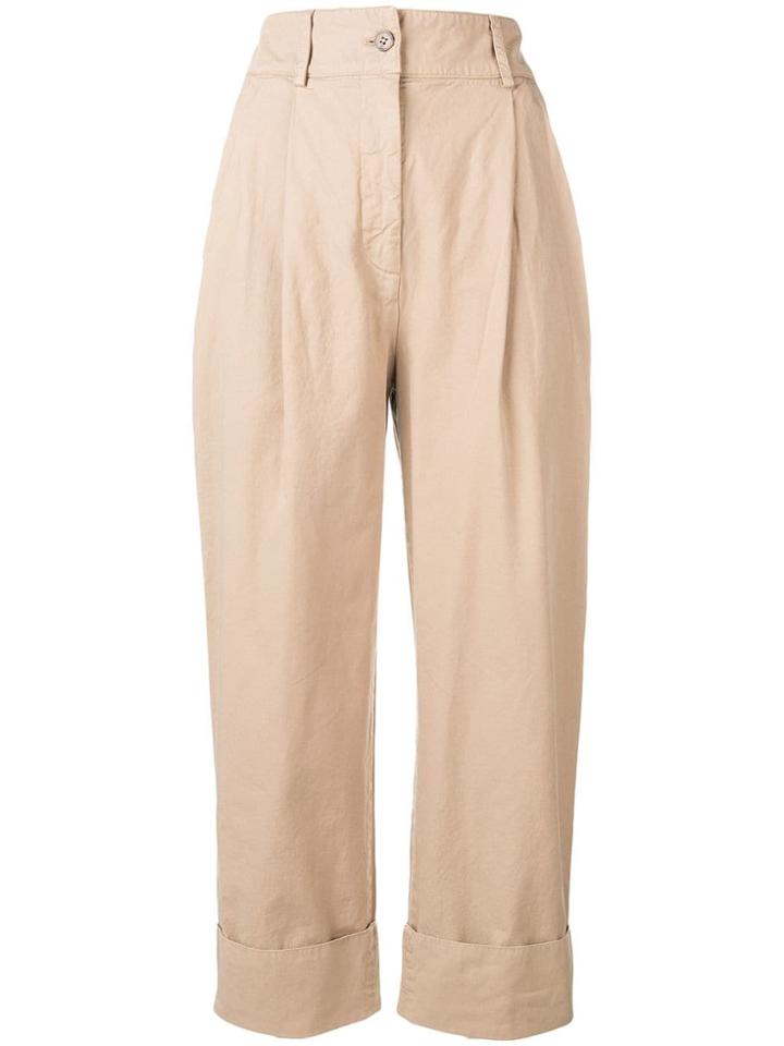 Acne Studios Cuffed Trousers - Brown