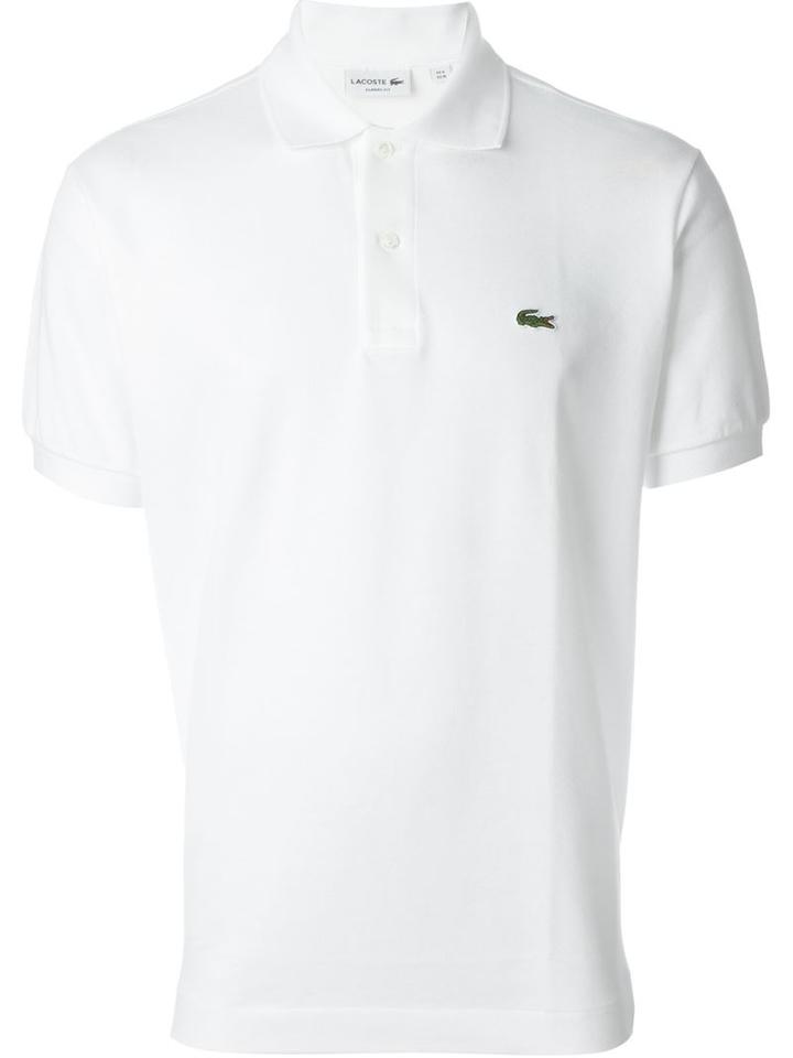 Lacoste Classic Piqué Polo Shirt, Men's, Size: L, White, Cotton