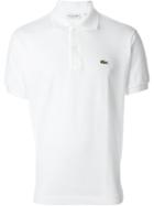 Lacoste Classic Piqué Polo Shirt, Men's, Size: L, White, Cotton