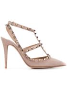 Valentino Valentino Qw2s0393cit Gbm Poudre Synthetic->velvet - Nude &