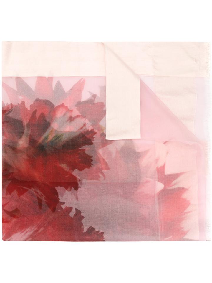 Faliero Sarti Floral-print Scarf - Pink & Purple