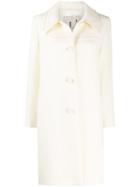L'autre Chose Single Breasted Coat - White