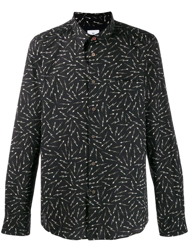 Ps Paul Smith Arrow Print Shirt - Black