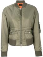Diesel Black Gold - Wissan Bomber Jacket - Women - Polyamide/polyester/spandex/elastane - 40, Green, Polyamide/polyester/spandex/elastane