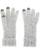 N.peal Cable-knit Gloves - Grey
